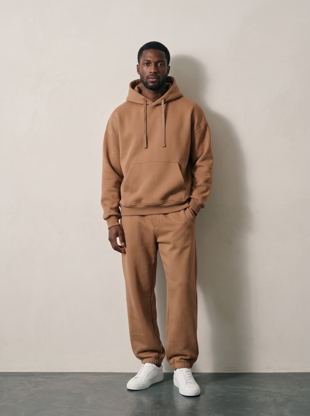 The Chelsea Pullover in tan